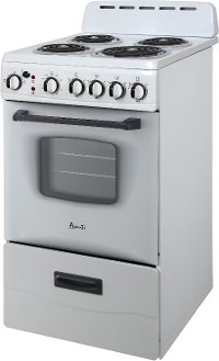 ERU200P0W Avanti 20 Inch Electric Coil Range - 2.1 cu. ft. White-2