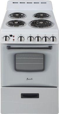 ERU200P0W Avanti 20 Inch Electric Coil Range - 2.1 cu. ft. White-3