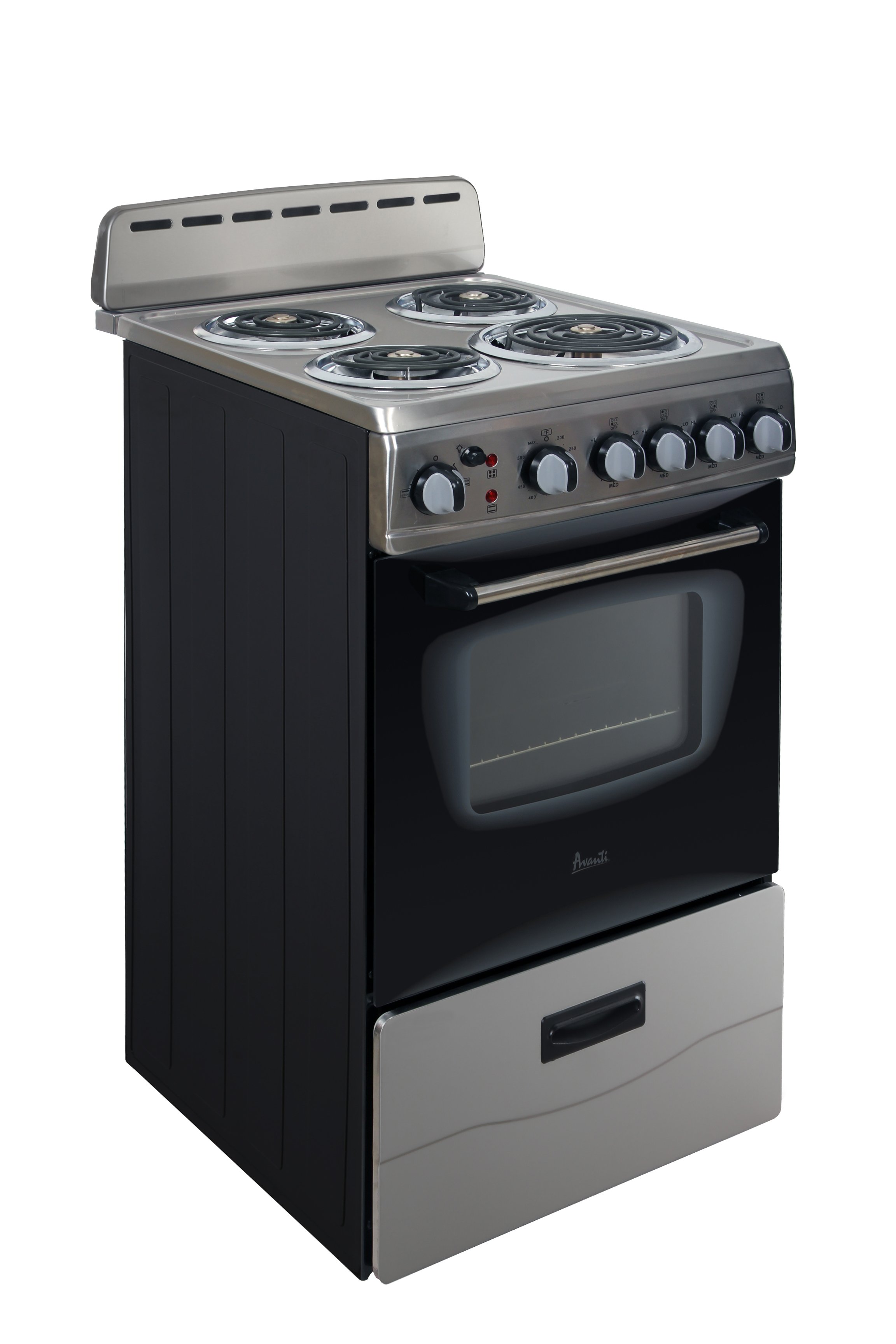 ERU200P3S Avanti 20 Inch Electric Coil Range - 2.1 cu. ft. Stainless Steel-2