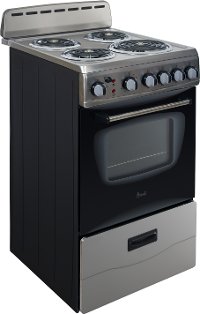 ERU200P3S Avanti 20 Inch Electric Coil Range - 2.1 cu. ft. Stainless Steel-2