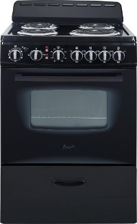 ERU240P1B Avanti 24 Inch Electric Coil Range - 2.6 cu. ft., Black