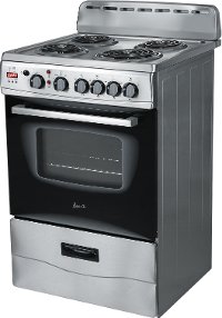 ERU240P3S Avanti 24 Inch Electric Coil Range - 2.6 cu. ft. Stainless Steel-2