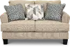 Bryn Casual Contemporary Linen Beige Loveseat