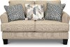 Casual Contemporary Linen Beige Loveseat - Bryn