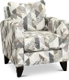 Bryn Contemporary Triangle Pattern Accent Chair