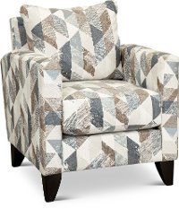 Contemporary Triangle Pattern Accent Chair - Bryn