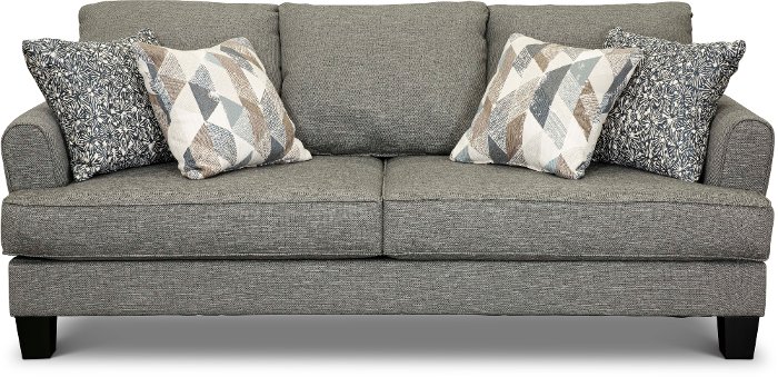 Bryn Casual Contemporary Steel Gray Sofa