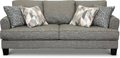 Casual Contemporary Steel Gray Sofa - Bryn