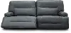 Rockies Gray Power Reclining Sofa with Adjustable Lumbar