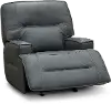 Rockies Gray Power Glider Recliner with Adjustable Lumbar