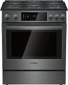 HGI8046UC Bosch 4.8 cu. ft. Gas Slide-in Range - Black Stainless Steel