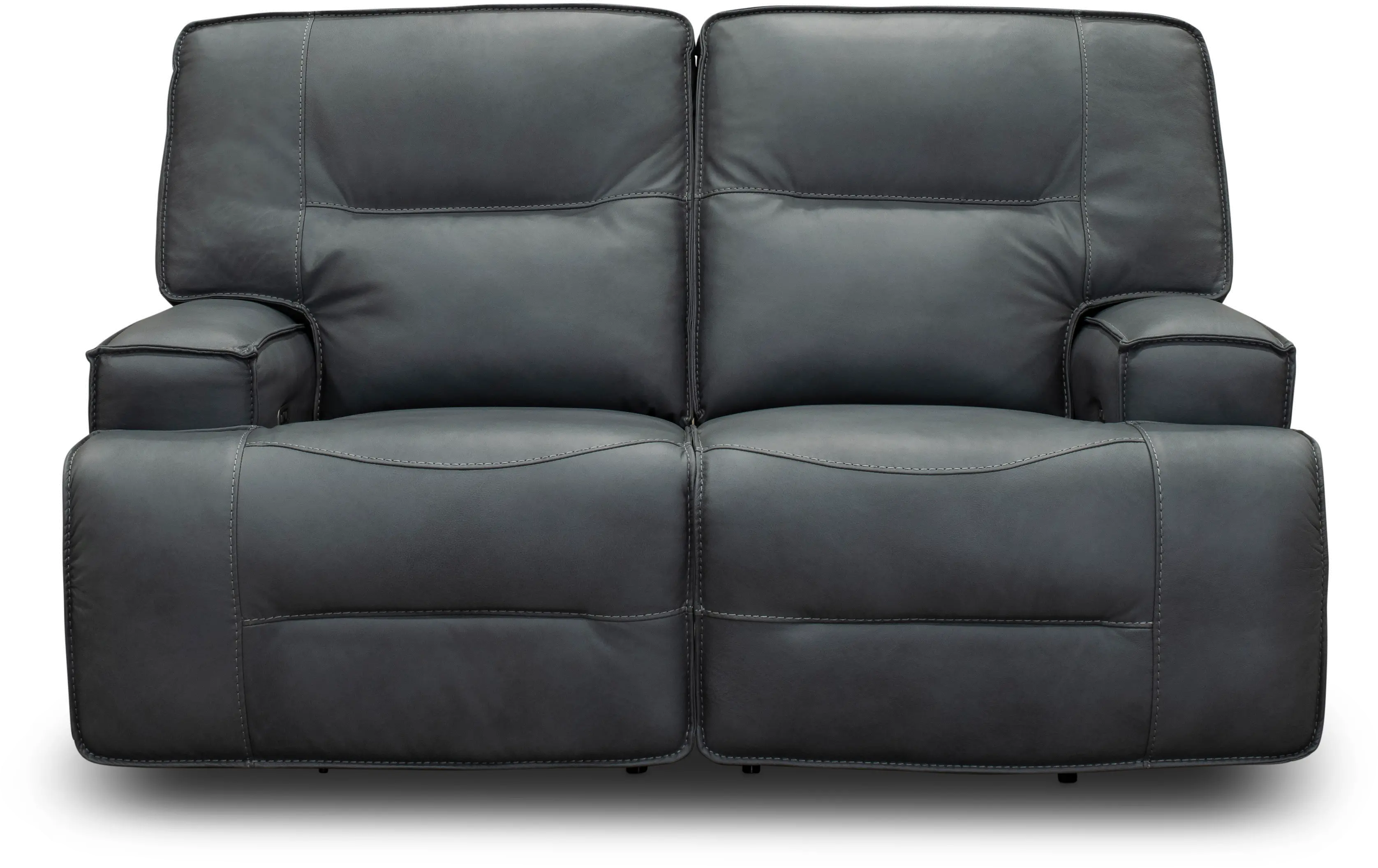 Rockies Gray Power Reclining Loveseat with Adjustable Lumbar-1
