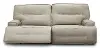 Rockies Beige Power Reclining Sofa with Adjustable Lumbar