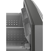 CVE28DM5NS5 Cafe 36 Inch 4 Door French Door Smart Refrigerator - 27.8 cu. ft., Platinum Glass-4