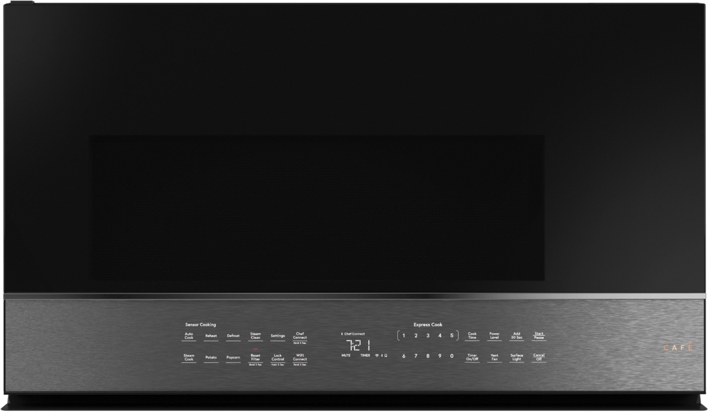 CVM721M2NS5 Cafe 30 Inch Over the Range Smart Microwave - 2.1 cu. ft., Platinum Glass-1