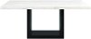 Contemporary Marble and Black Dining Room Table - Valentino