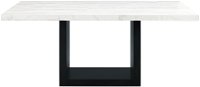 Contemporary Marble and Black Dining Room Table - Valentino
