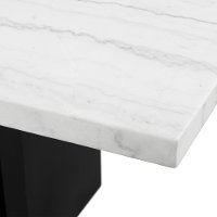 Contemporary Marble and Black Dining Room Table - Valentino-6