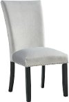 Gray Velvet Dining Room Chair - Valentino