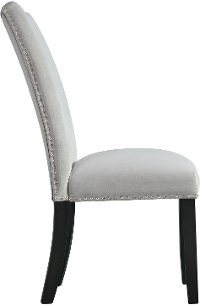 Gray Velvet Dining Room Chair - Valentino-2