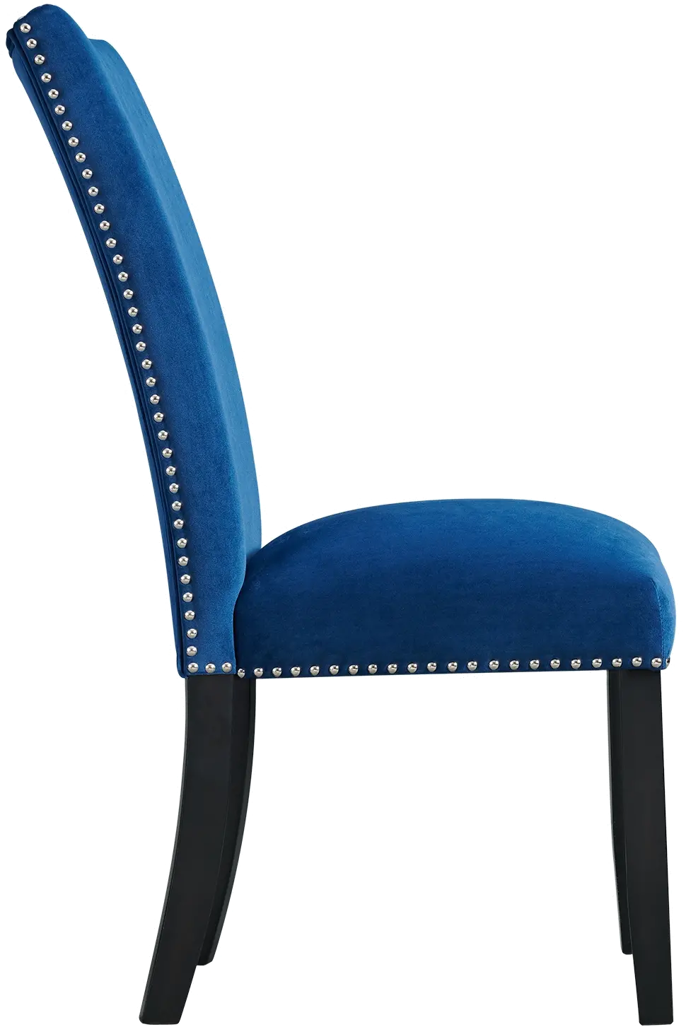 Blue Velvet Dining Room Chair - Valentino-2
