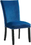 Valentino Blue Velvet Dining Room Chair