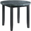 Clearance Dark Gray Marble Round Counter Height Table - Francesca