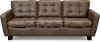 CC26-DC Contemporary Chocolate Brown Leather Sofa - Martin