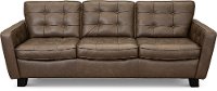 CC26-DC Contemporary Chocolate Brown Leather Sofa - Martin