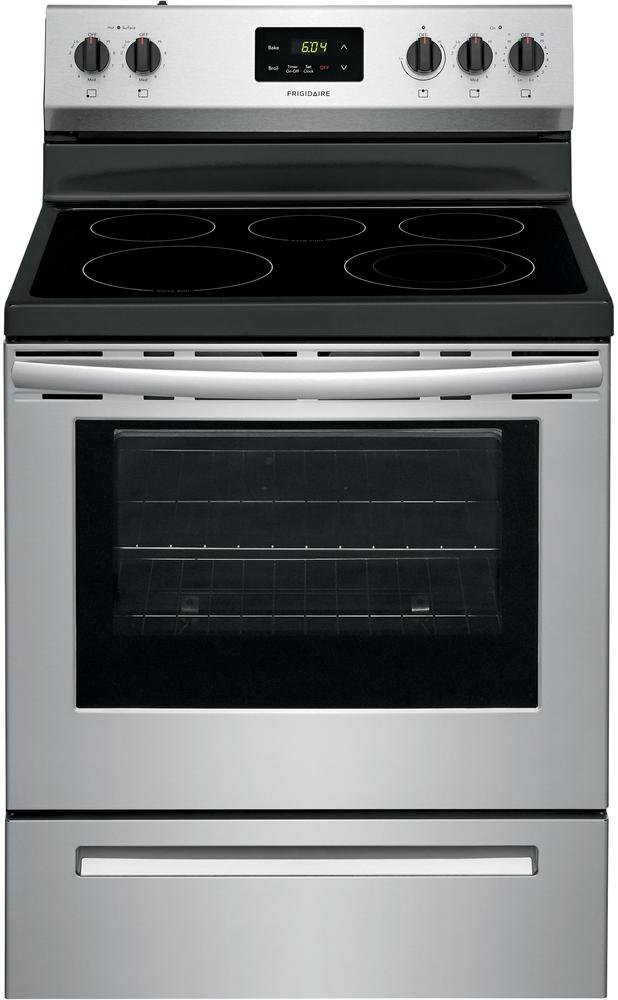 FCRE3052AS Frigidaire 30 Inch Electric Range - 5.3 cu. ft. Stainless Steel-1