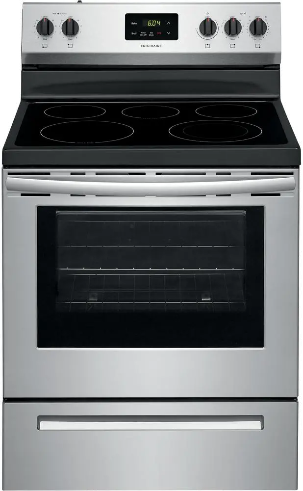 FCRE3052AS Frigidaire 30 Inch Electric Range - 5.3 cu. ft. Stainless Steel-1