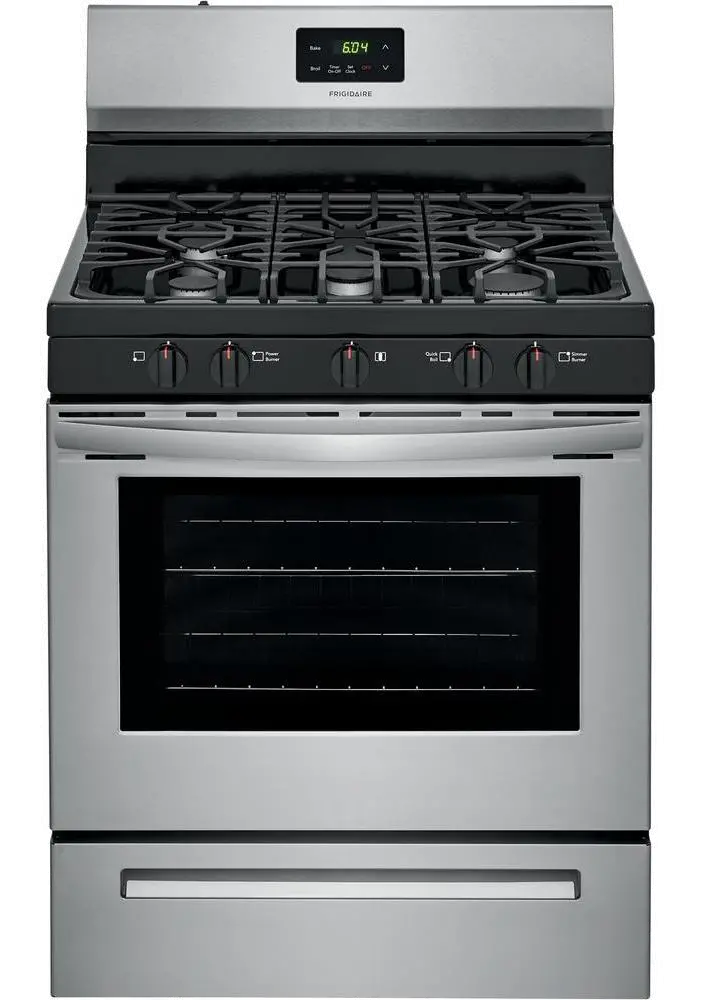 FCRG3052AS Frigidaire 30 Inch Gas Range - 5.0 cu. ft. Stainless Steel-1