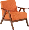 Damala Orange Accent Chair