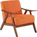 Damala Orange Accent Chair
