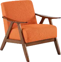 Damala Orange Accent Chair