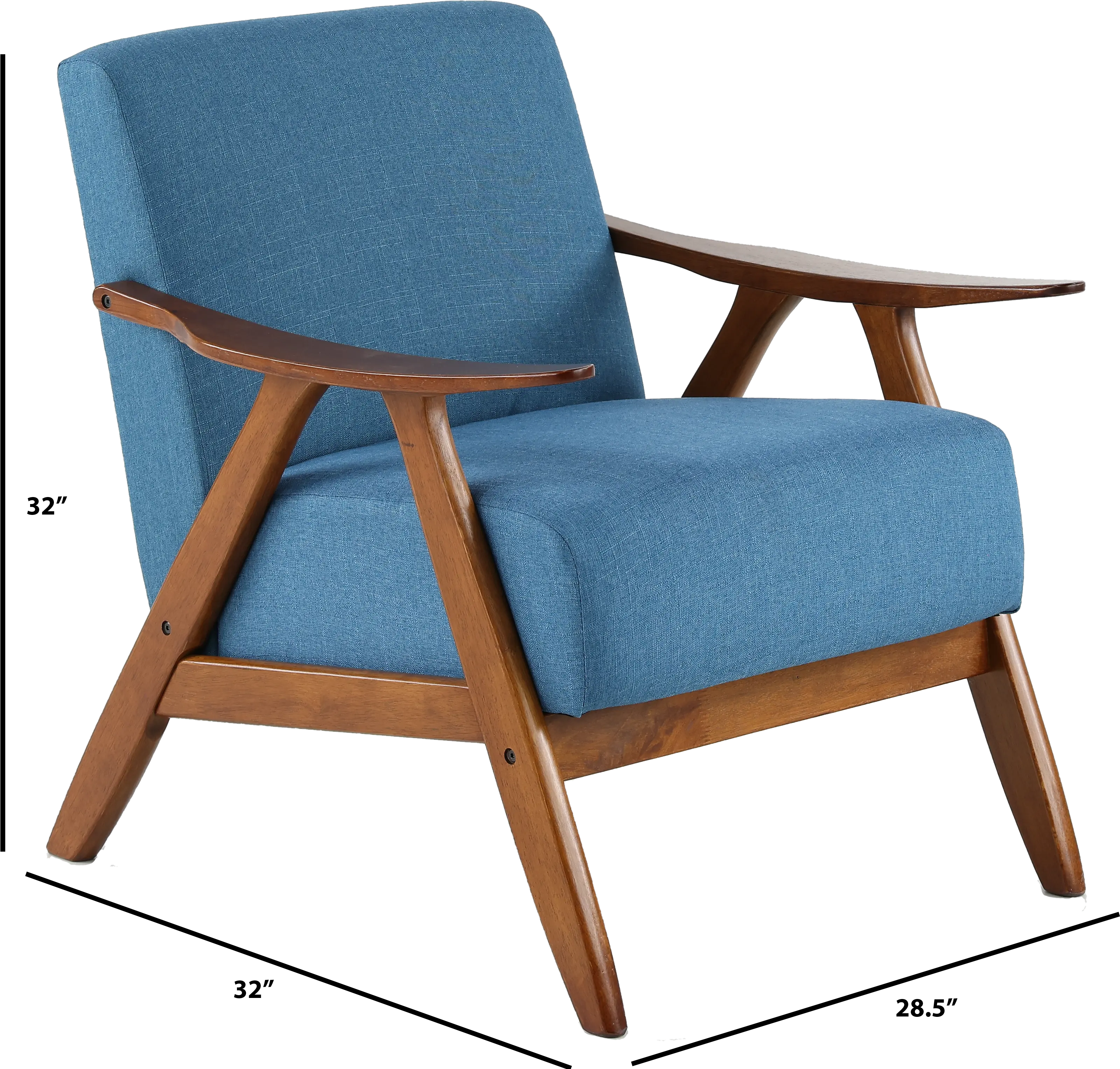 Damala Blue Accent Chair-3
