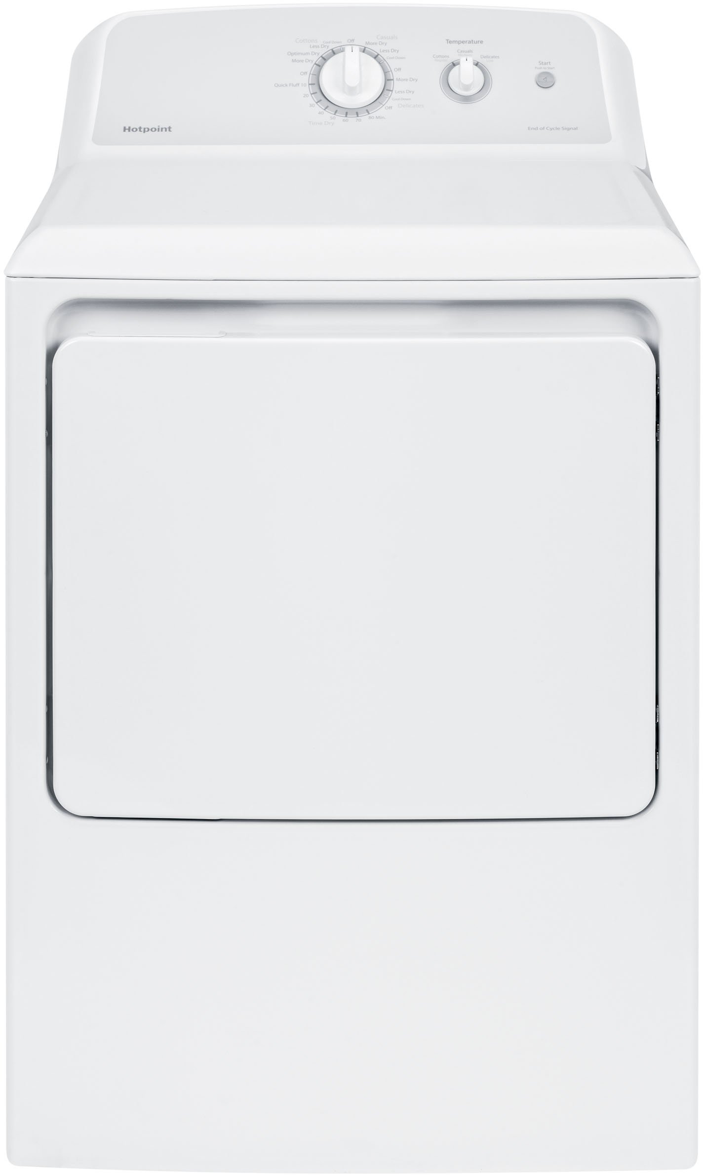 HTX24EASKWS Hotpoint Aluminized Alloy Electric Dryer - 6.2 cu. ft. White-1
