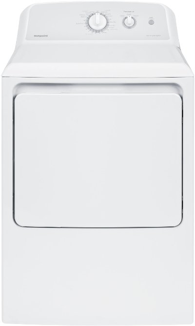 HTX24EASKWS Hotpoint Aluminized Alloy Electric Dryer - 6.2 cu. ft. White