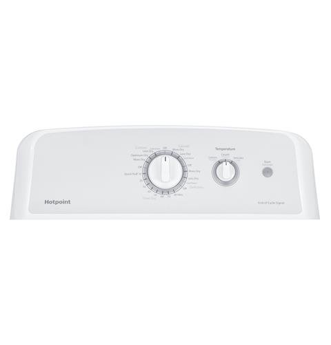 HTX24GASKWS Hotpoint Aluminized Alloy Gas Dryer - 6.2 cu. ft. White-1
