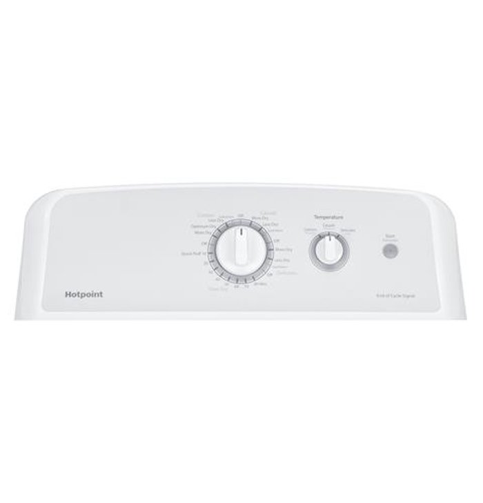 HTX24GASKWS Hotpoint Aluminized Alloy Gas Dryer - 6.2 cu. ft. White