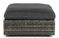Gray Patio Wicker Ottoman - Cirrus