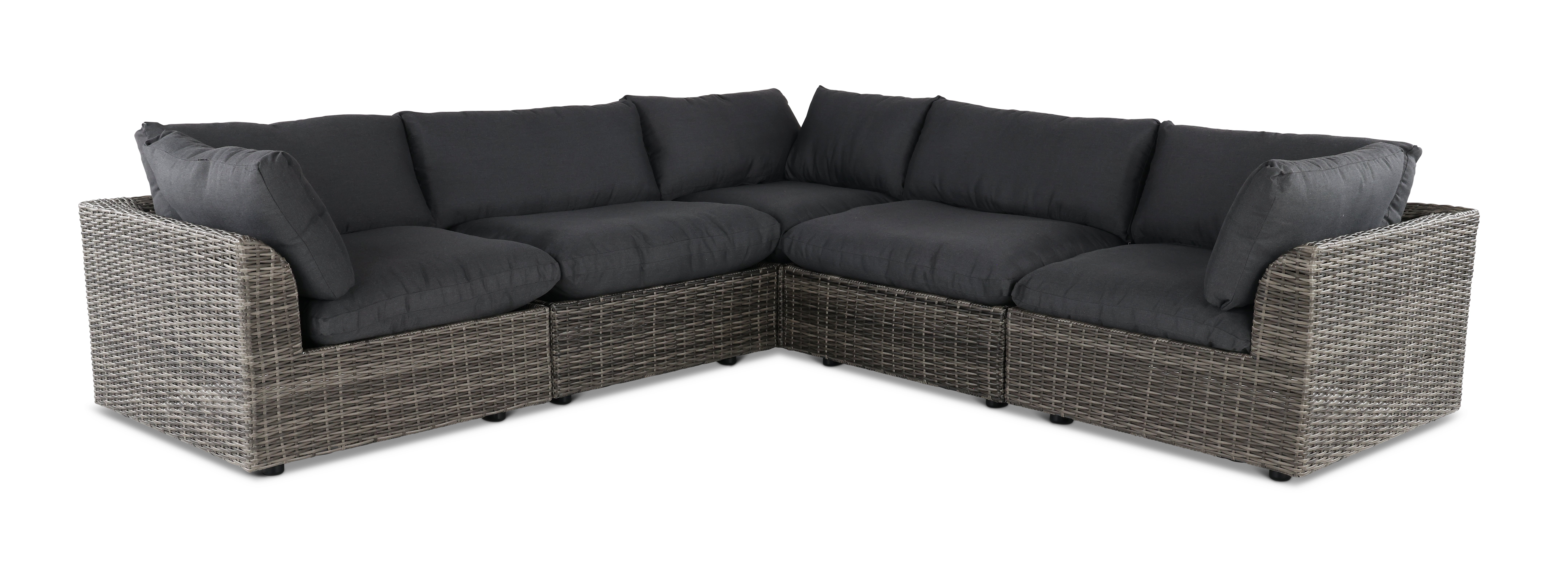 Gray 5 Piece Patio Sectional - Cirrus-1