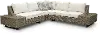 Vale Taupe Left Facing Patio Sectional with Storage Table