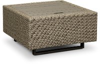 Woven Patio Coffee Table with Ice Bucket - Vale