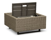 Woven Patio Coffee Table with Ice Bucket - Vale-2