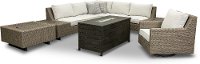 Coco Taupe Patio Swivel Chair - Vale-4