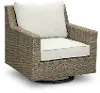 Vale Taupe Patio Swivel Chair