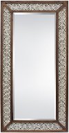 Paper Art Rustic Brown Framed Floor Mirror