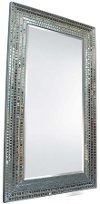 Silver Mosaic Floor Mirror