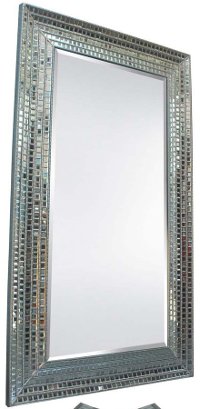 Silver Mosaic Floor Mirror-2